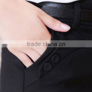 Oem Service Style Fashion Designing Tapered Trousers Wrap Women Low Crotch Pants photo-5