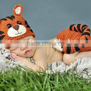 Cat Newborn Baby Boy Girl Kids Crochet Beanie Outfit Set Hat Photo Prop Clothes