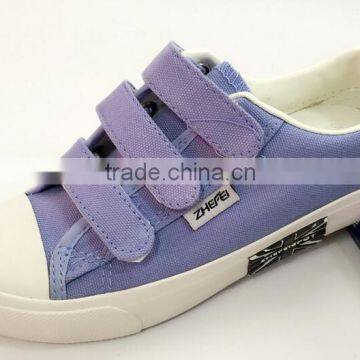 GZY Factory Guangzhou Hook and Loop Cheap Price Canvas Shoes Stock photo-2