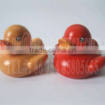 5cm cheap mini orange duck,, promotional orange rubber duck, baby floating orange bath duck