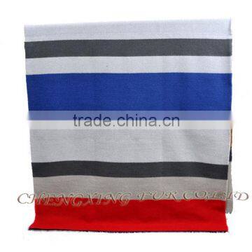 CX-B-P-28 Colourful Stripped Women Winter Warm Acrylic Pashmina photo-2