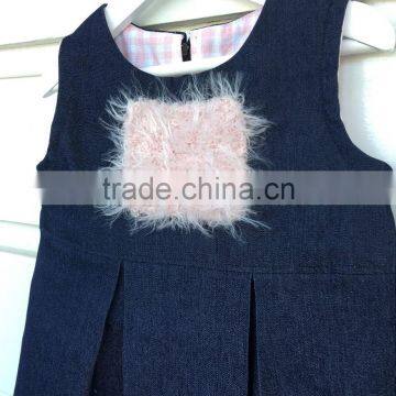 OEM Wholesale Price Baby Girl Clothes Denim Dress photo-2