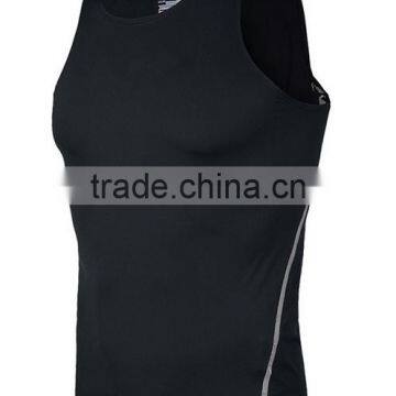 Mens gym black crop top running vest muscle fit t-shirt