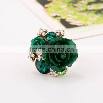 Zm53233a Christmas Hand Decoration Women Ring Jewelry Ladies Finger Rings With Rose Red photo-5