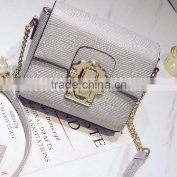 Zm50261b 2017 Latest Lady Single Shoulder Crossbody Bag Lock Catch Pure Color Bags Women photo-6