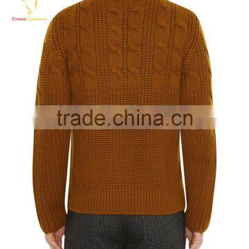 Korea Style Cable Knit Mens Turtle Neck Sweater photo-2
