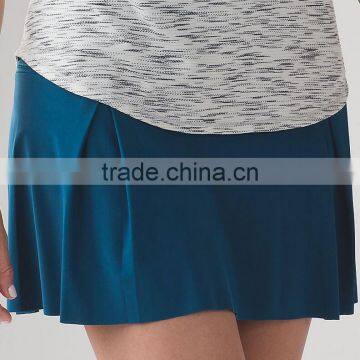 2017 OEM Logo Seam Women Yoga Shorts With Outside Skirt photo-3