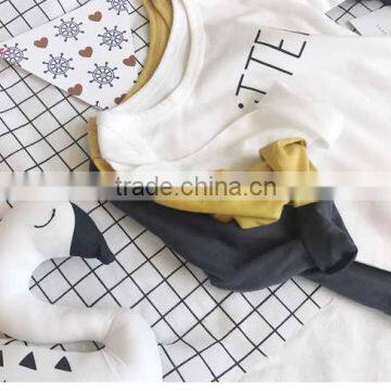 0-3 Years 2017 Baby Romper Autumn Cotton Letter Babys Jumpsuits (pick Size Color ) photo-5