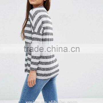 Textured Stripe Rib Custom t Shirt Wholesale China photo-2