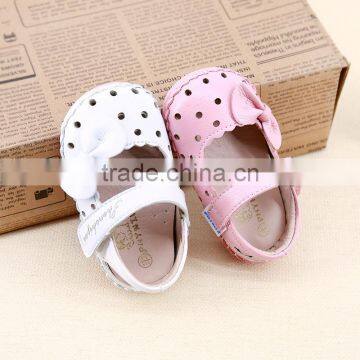 S60586B 2017 New Design Baby Bow-knot Hollowed-out Princess Shoes photo-4