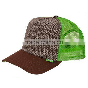 Trucker Hat 5 Panel Plain Your Own Design Baseball Cap With Mesh photo-2