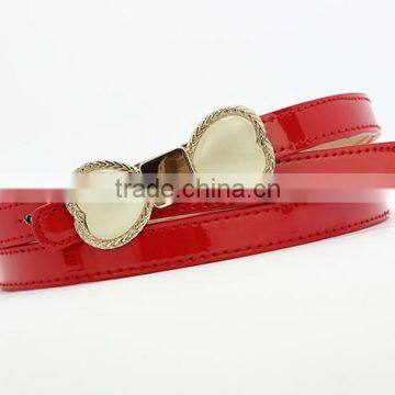 New candy color Painting PU Leather Women Belt Kinds Of Collocation Dresses Belts For Women