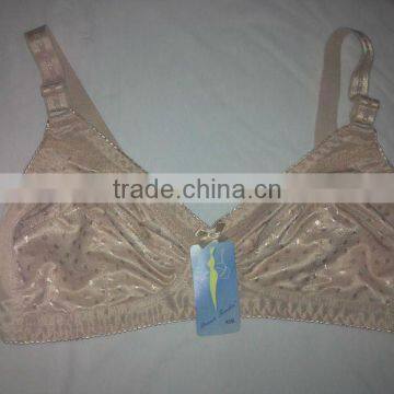 Ladies bra in microfiber jacquard fabric