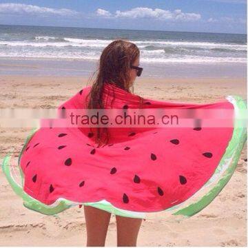 walson wholesale drop shipping watermelon printing roundie towel round beach towels