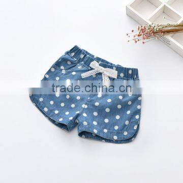 Wholesale summer soft polka dot baby shorts girl