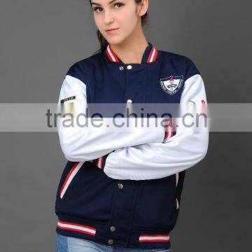 Winter Wool Varsity Jacket For Women 2015 photo-2