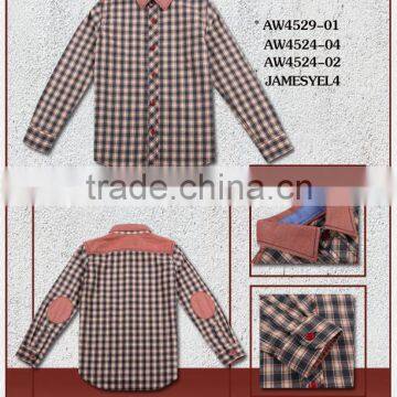 2016 New Fashionable 100% Cotton Checked Kids Shirts photo-2