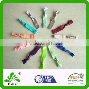 Oeko-Tex100 Approved Pantone Color Soft Fabric Elastic Hair Ties photo-3