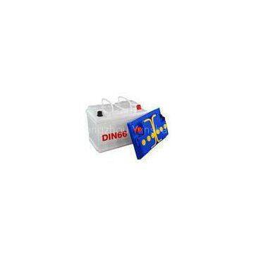 White DIN66 66 AH Starting Car Battery, 275*175*190mm Sealed Car Battery For Europe Car / Auto