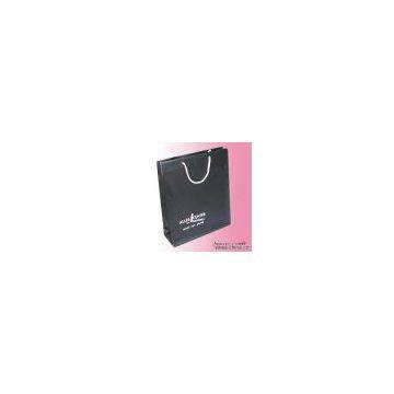 Matte black paper bags