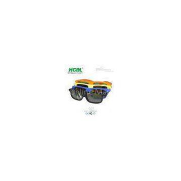 Deep Blue Coating Hard structure IMAX Reald 3D Glasses With 0.26 ~ 0.4 mm Filter Lens