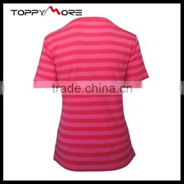 T092-1533P OEM Striped T Shirt Wholesale China, 95%Cotton Shirts High Quality photo-2