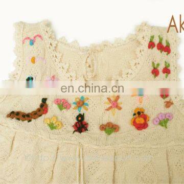 Beautiful Peruvian Cotton Woven Girls Dresses With Detailed Embroidery photo-6