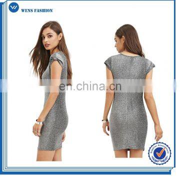 New Fashion Women Short Dresses Long Sleeves Pleuche Dresses