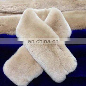 New design rex rabbit fur scarf high quality fur neck warmer