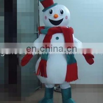 christmas holiday snowman mascot costume