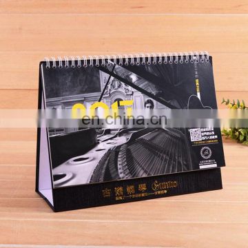 China Manufacture Stand Up Table Calendar Planner Custom Desk Calendar Stand