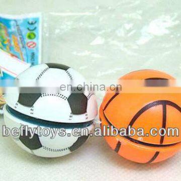 Plastic toy basketball football style yoyo ball