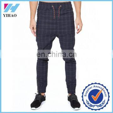 Trade Assurance 2015 New Man Custom Sports Gym Wear Punk Check Temple Jogger Pants