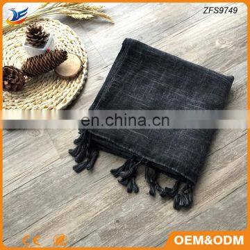 factory directly sell high quality nature material plain hijab scarf