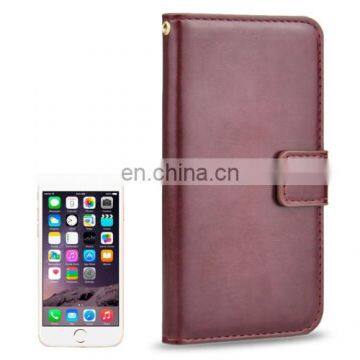 2 in 1 High Light Crazy Horse Texture Horizontal Flip Magnetic Buckle Leather Case with Card Slots for iPhone