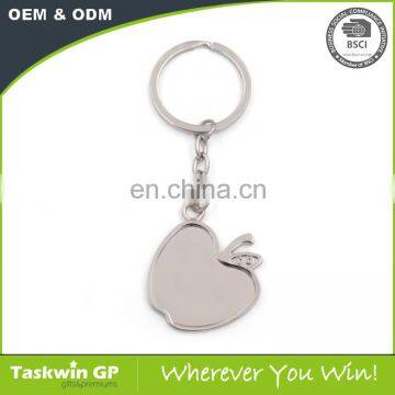 Wholesale cheap apple shaped custom metal keychains