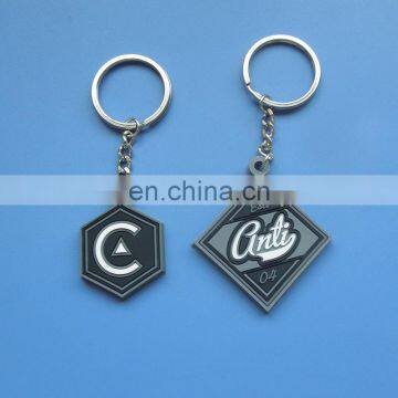 different shaped custom company logo design promotional gifts soft pvc keychain