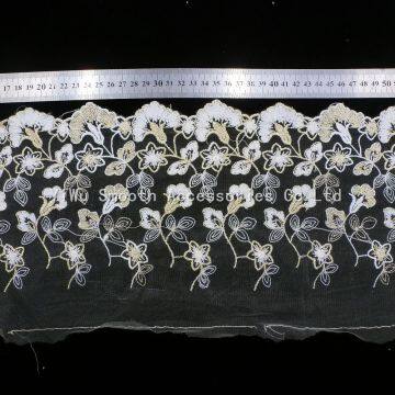 Fashion Garment Accessory Yarn Embroidery Lace Fabric Decoration Textile Cotton photo-2