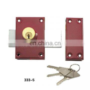 China Interior Door Simple and Easy Installed 333-5 Rim Lock