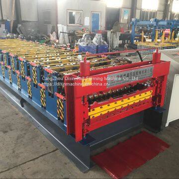 Kenya 836-840 Corrugated Steel Roofing Double Layer Sheet Roll Forming Machine photo-5