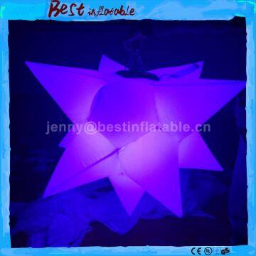 Colorful Party Event Club Inflatable Hanging Led Stars Lighting Balloon Decorations, LED Inflatable Star for Sales photo-2