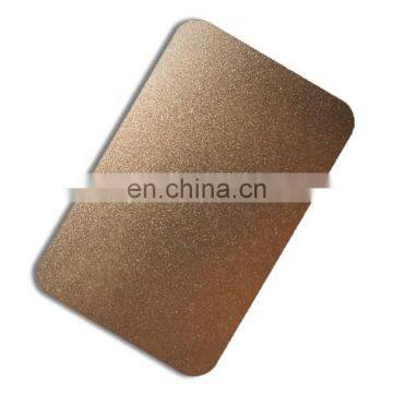 304 Super Mirror Finish Rose Gold Hairlin Stainless Steel Sheet photo-4