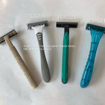 Disposable Razor Twin Blade Stainless Steel Plastic Handle Shaver photo-3