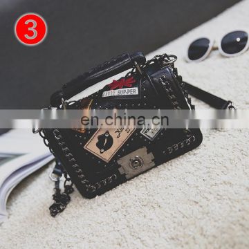 Wholesale fashion badge hand bags designer crossbody clutch purses handbags womens ladies purse