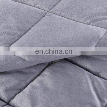 Amazon Hot Selling High Quality Diamond Pattern Rhombic Grid Minky Weighted Blanket Adjustable Weighted Blanket photo-5