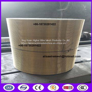 300MM WIDTH copper wire mesh belt SCREEN of reverse dutch weaving for LDPE plastic production