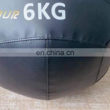 Harbour Custom Rubber Leather Medicine Ball Wall Ball with Rope Handle