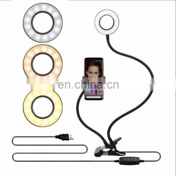 Mobile phone live light Selfie multi-function fill light beauty desktop clip device photo lazy bracket