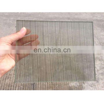 High quality 6mm fire rated clear safety wired glass