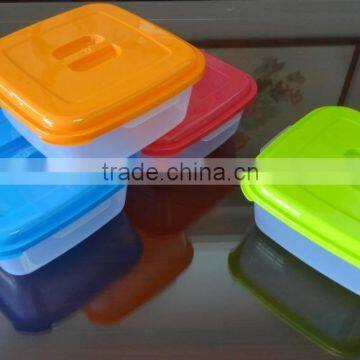 4L plastic food container, salad bowl, salad container with lid